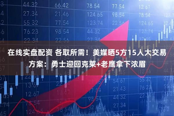 在线实盘配资 各取所需！美媒晒5方15人大交易方案：勇士迎回克莱+老鹰拿下浓眉